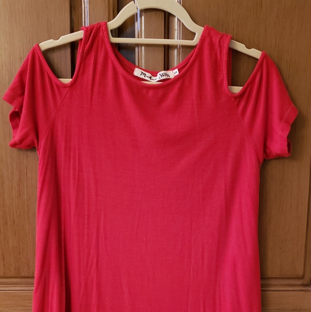 Michael Stars cold shoulder knit top